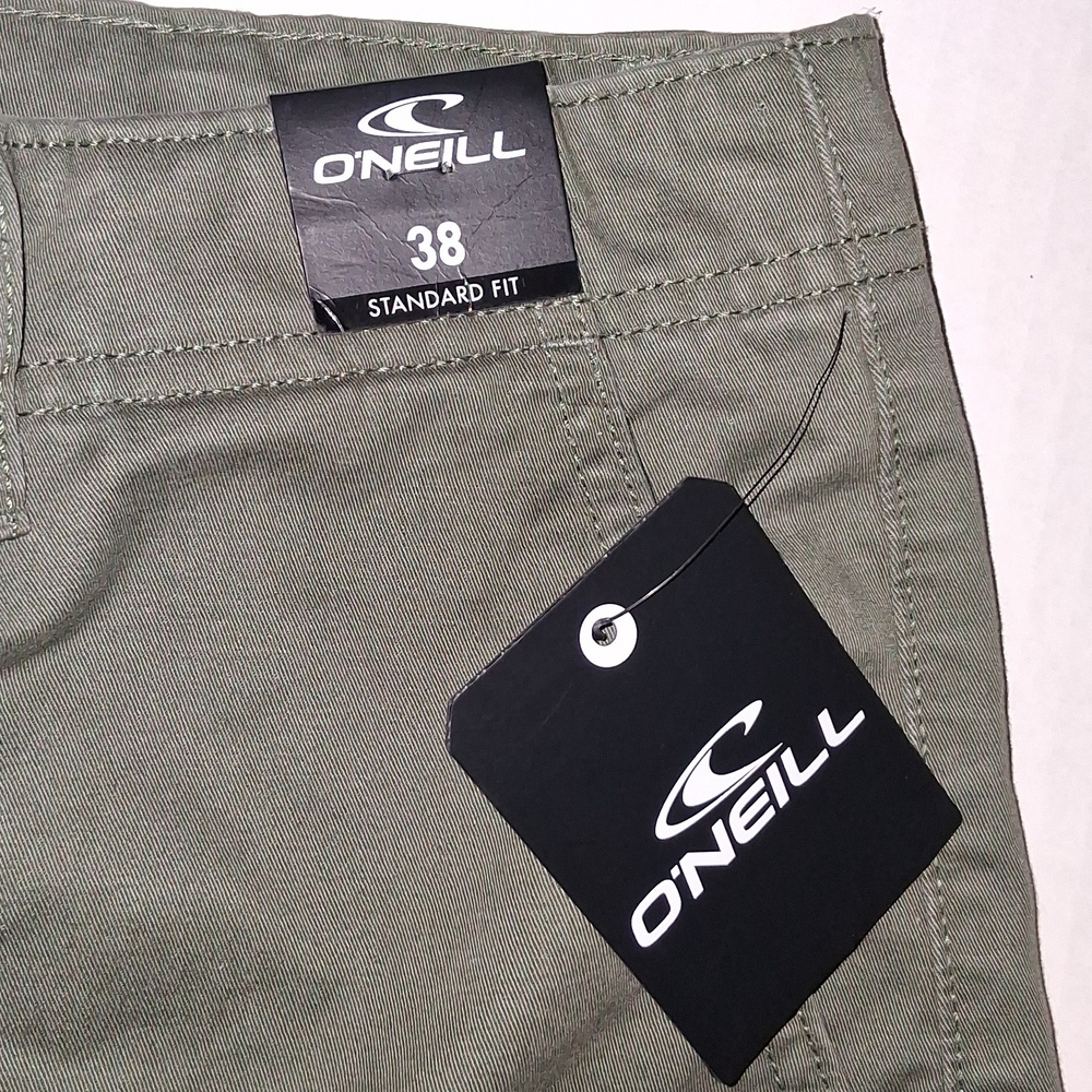 O'Neill Campbell Cargo Shorts Size-38 Olive Green NWT - Picture 2 of 4